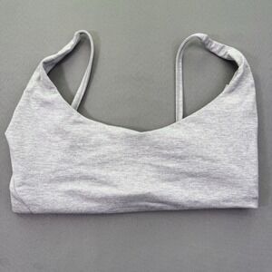 Buff Bunny Collection Women's Medium Gray Regular Back Sports Bra Stretch